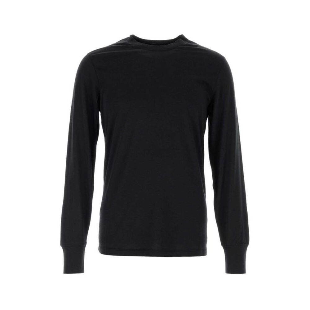 Tom Ford Men Black Lyocell Blend T-Shirt
